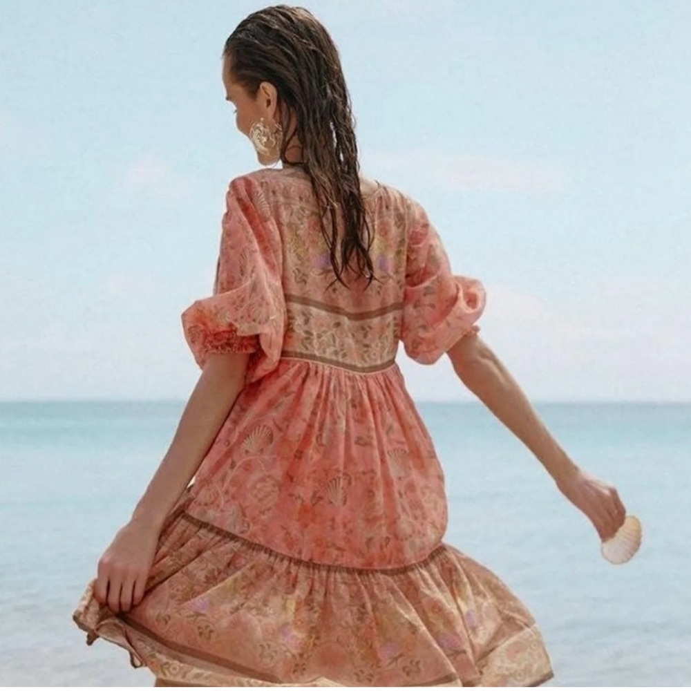 Spell & the Gypsy Collective Coral Seashell
Boho Mini Dress - Picture 2 of 6